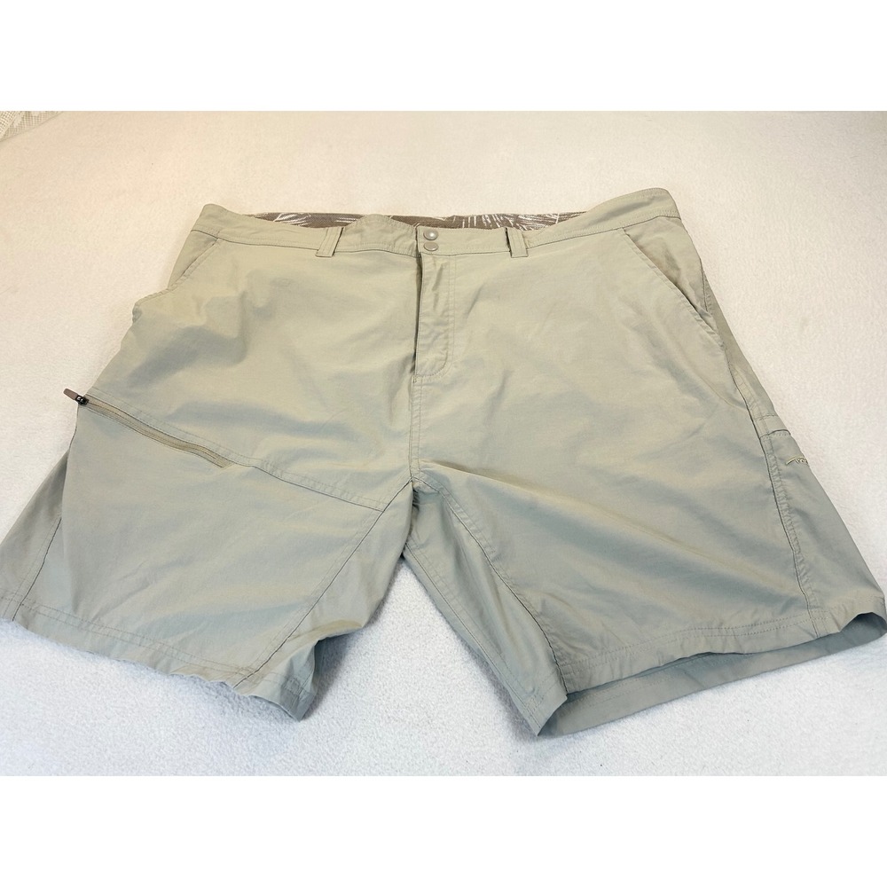 Reel Life Fishing Shorts Mens XXL Tan Performance Outdoor Utility Gorpcore